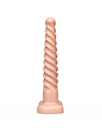 Спиралевидный телесный плаг - 15 см.